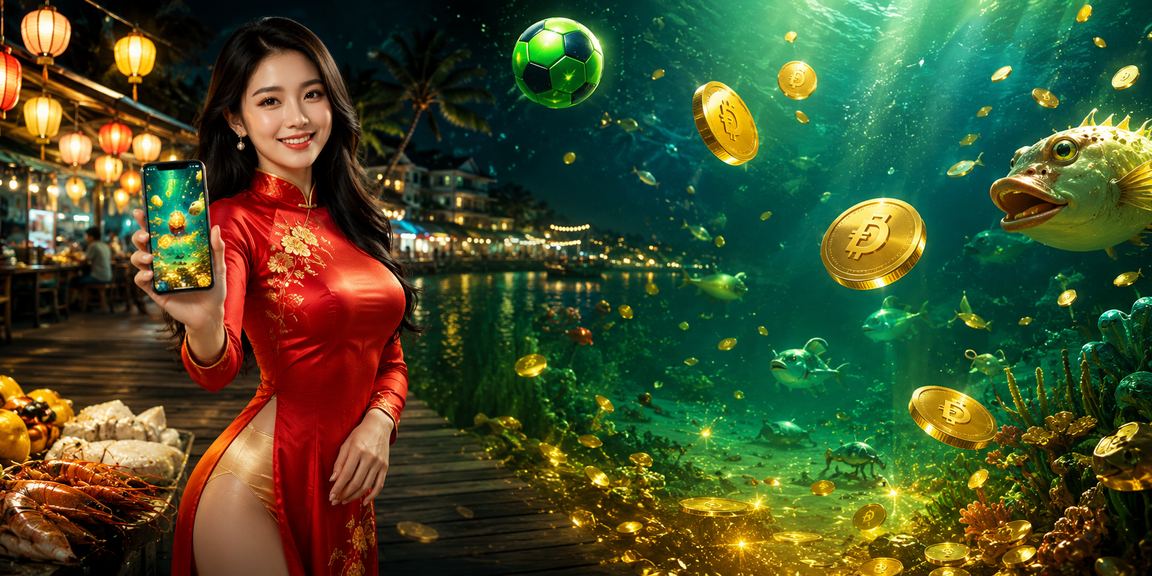 Người dùng tại Phú Quốc mặc áo dài truyền thống truy cập casino mobile trên điện thoại